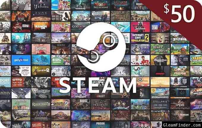 $50 Steam Gift Card