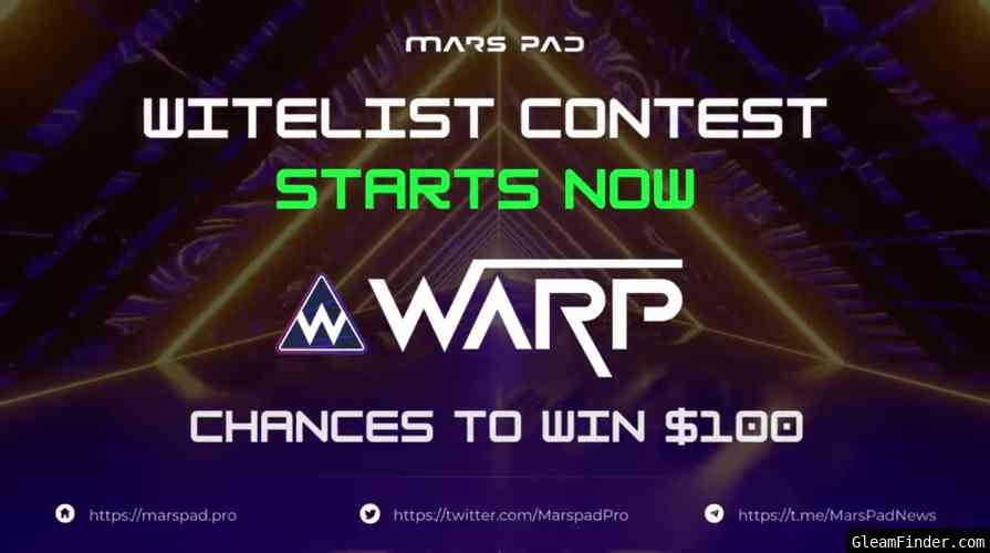 WARP x  Marspad  Whitelist Contest