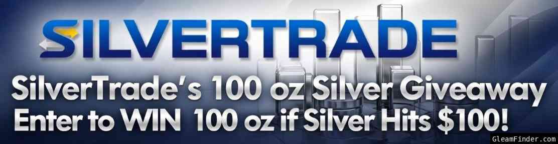100 oz of Physical Silver — One Lucky Winner