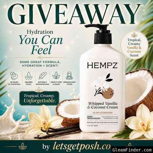 🥥✨ Hempz Whipped Vanilla & Coconut Cream Giveaway ✨🥥