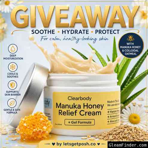 🍯✨ Clearbody Organics Manuka Honey Gel Cream Giveaway ✨🌿