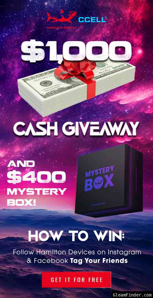 Hamilton Devices Giveaway 💰 $1,000 Cash + $400 Mystery Box!