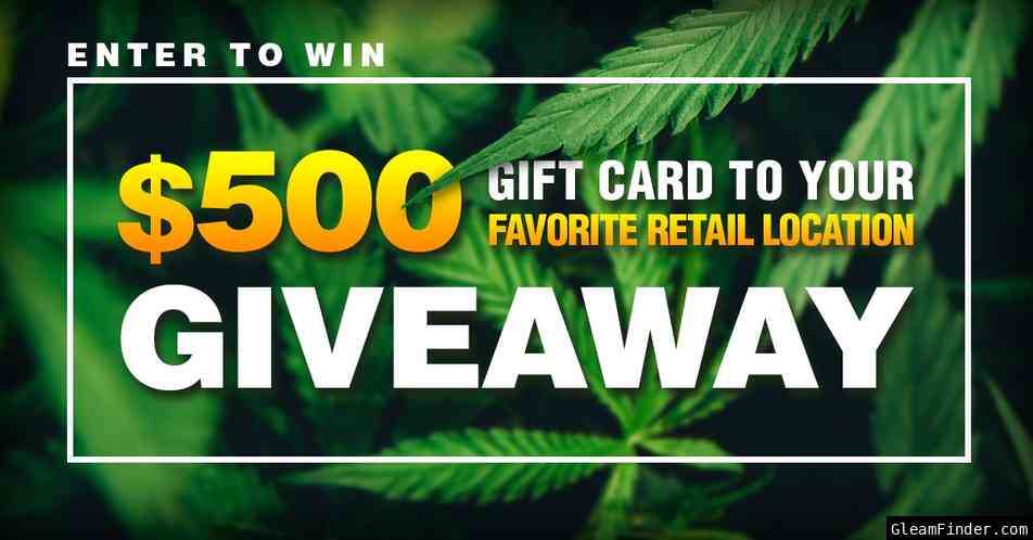 $500 Gift Card Giveaway