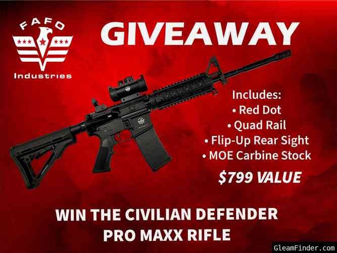 WIN a FAFO Civilian Defender CDS-15 Rifle w/ Red Dot!