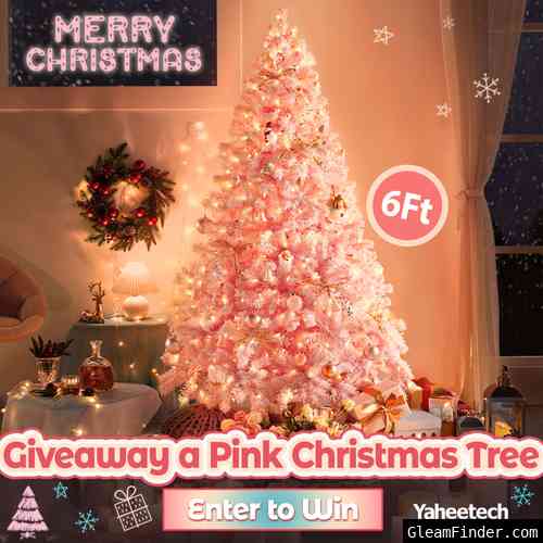 Giveaway a 6ft Pink Christmas Tree