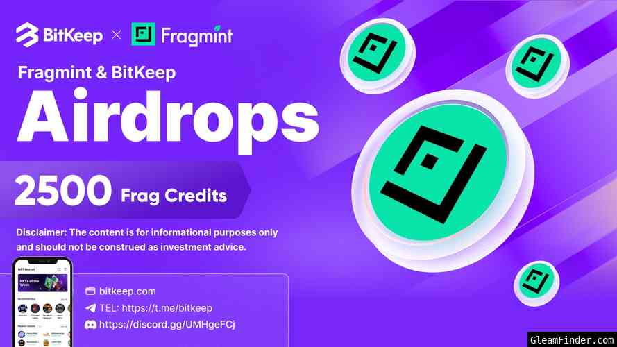 Fragmint & BitKeep Airdrop - Frag Credits