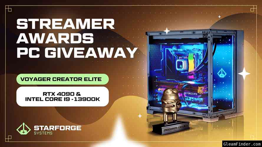 Starforge Systems x Streamer Awards| $4,450 RTX 4090 Gaming PC Giveaway Mar 11th - Mar 25th