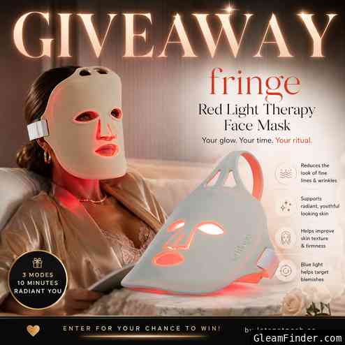 ✨ WIN the Fringe Red Light Therapy Face Mask! ✨🔴💖🌟