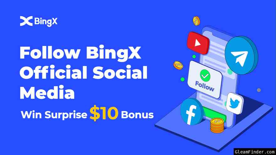 BingX Social Media $10 Bonus