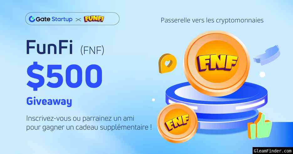 Startup x FunFi (FNF) $500 Giveaway FRENCH TW