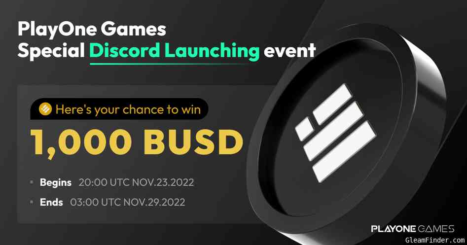 PlayOne Games Special Discord Launching Event