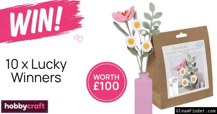 Win a Hobbycraft Floral Blooms Crochet Kit