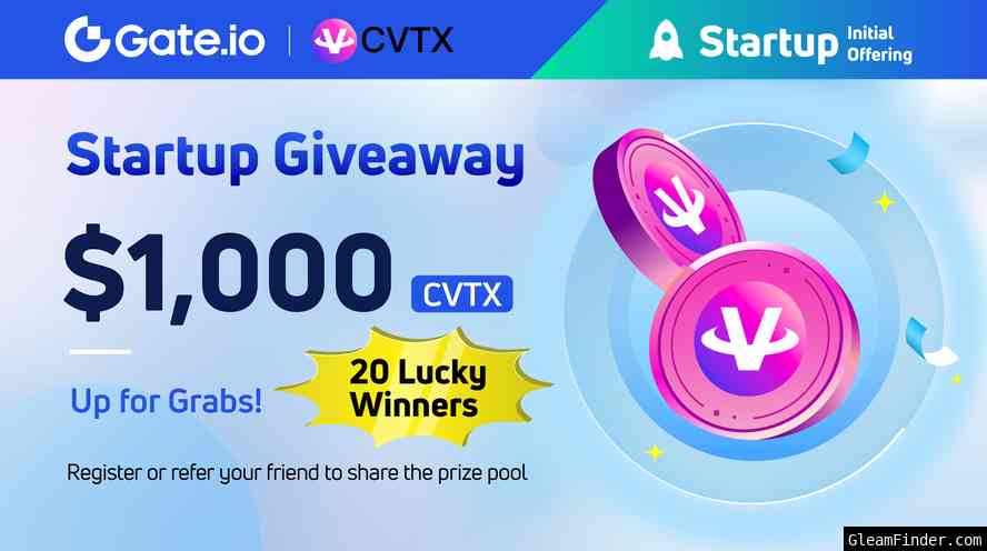 Gate.io Startup -Carrieverse(CVTX) $1,000 Giveaway TW NG