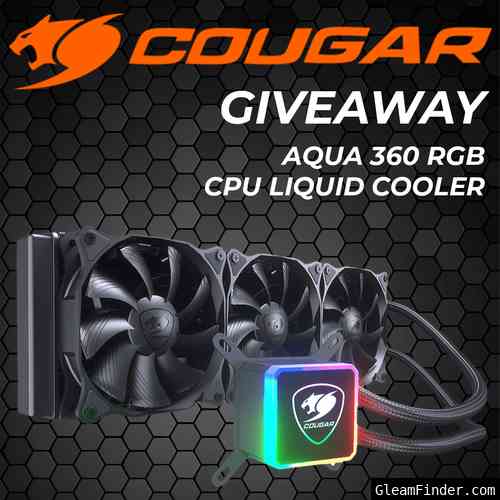 Cougar AQUA 360 RGB CPU liquid cooler Giveaway