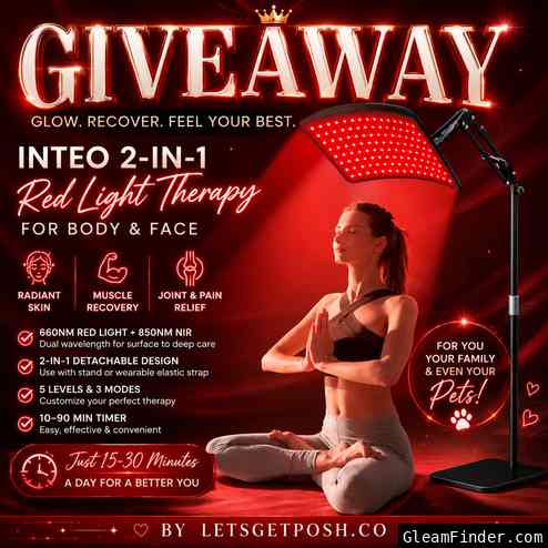 ❤️✨ INTEO Red Light Therapy Giveaway! ✨❤️
