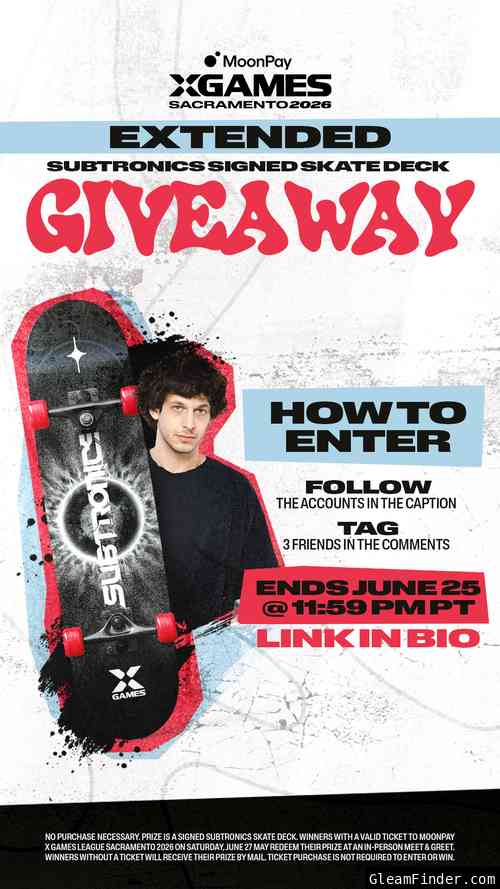 Moonpay XGames Sacramento 2026 | Subtronics Giveaway