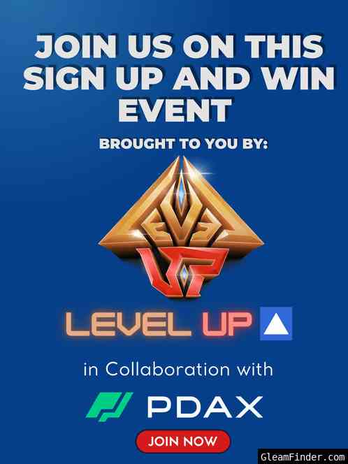 Level Up 🔼  PDAX Sign Up and Win Event