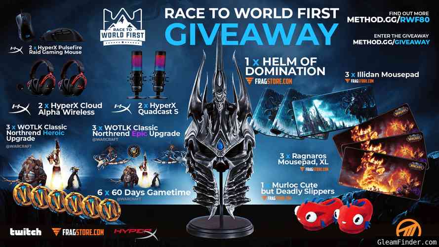 Race to World FIrst: Wrath of the Lich King Classic Level 80 Giveaway