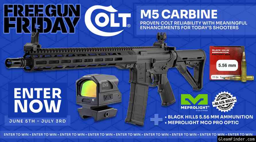 June Free Gun Friday: Colt M5, Meprolight MCO Pro, Black Hills Ammo