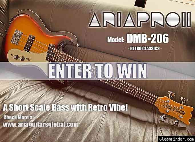 Enter to Win a FREE Aria Pro II DMB 206 - Bass Guitar
