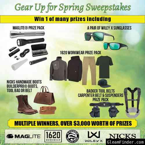 Gear Up for Spring GIVEAWAY