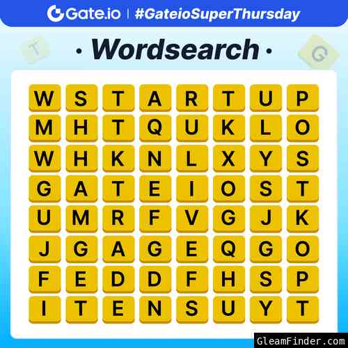 #GateioSuperThursday: Wordsearch