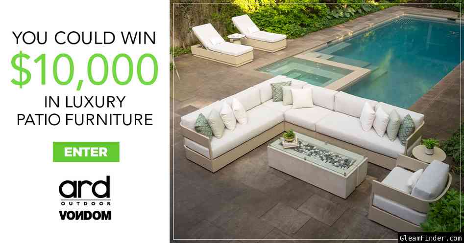 You Could Win $10,000 in Luxury Patio Furniture