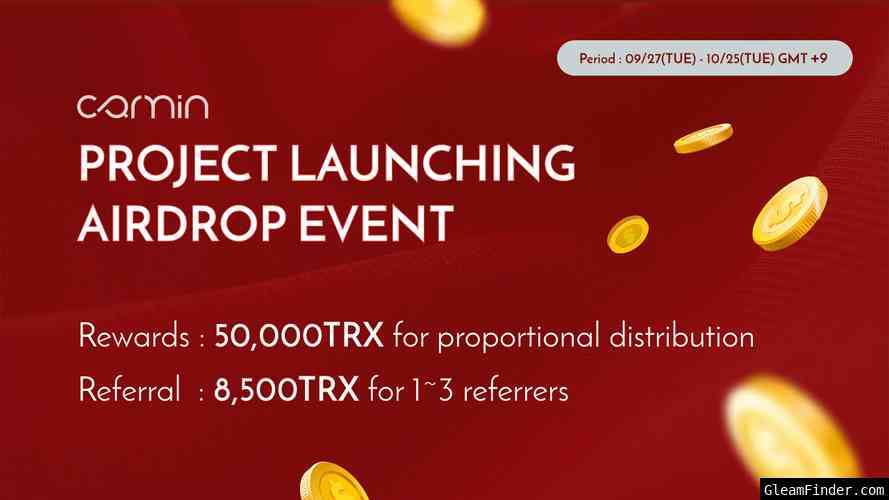 Carmin Project Launching Airdrop Event