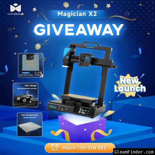 Mingda 2023 Newest 3D Printer-Magician X2 Giveaway🎁