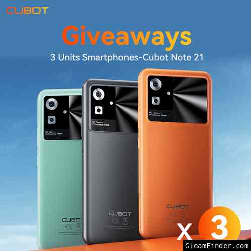 CUBOT Note 21 Global Launch Giveaway