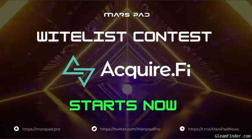 Acquire.Fi  x Marspad Whitelist Contest