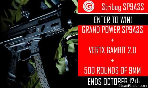 Win a Stribog SP9A3S plus a Vertx Gambit 2.0 plus 500 rounds of 9mm