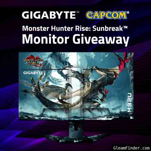 GIGABYTE x Monster Hunter Rise: Sunbreak Monitor Giveaway