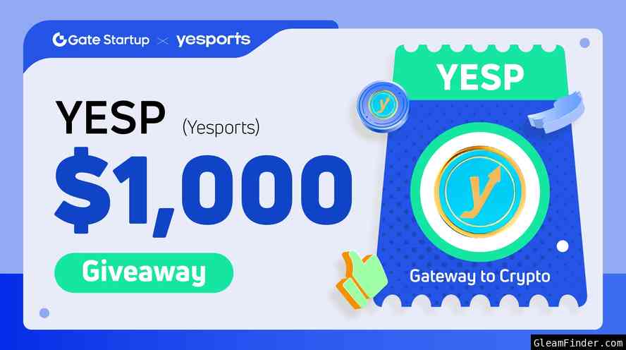 Startup x Yesports(YESP) $1,000 Giveaway