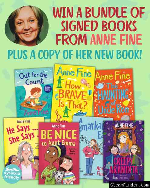 WIN a bundle of signed books from Anne Fine — plus a copy of her new book!
