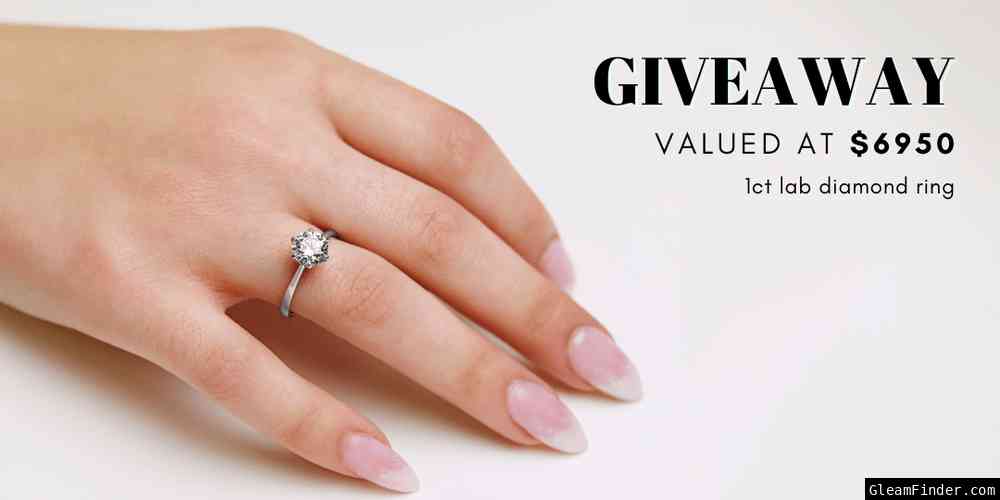 1ct Lab Diamond Ring Giveaway