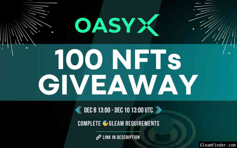OASYX INITIAL GIVEAWAY CAMAPAIGN