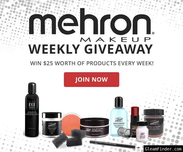 Mehron Makeup Weekly Giveaway