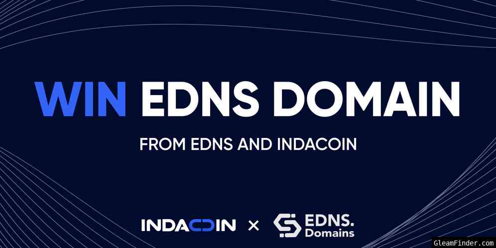 EDNS Domains & Indacoin Giveaway