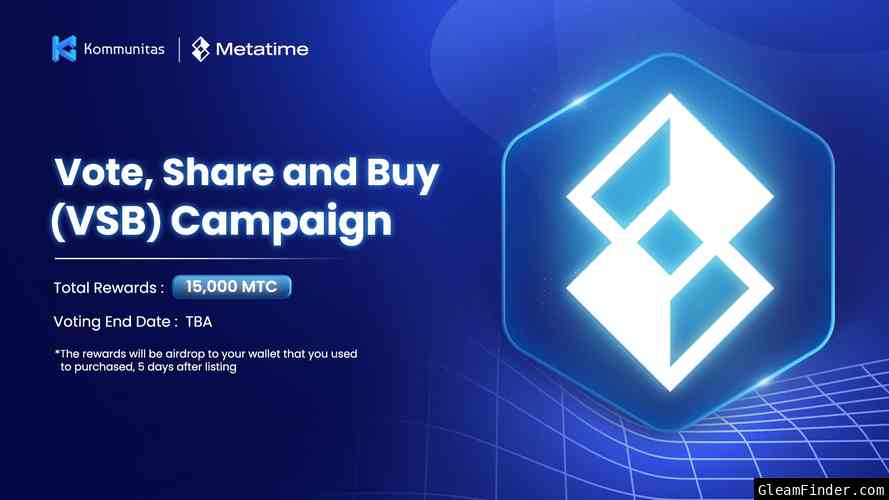 Metatime Vote, Share, and Buy Campaign