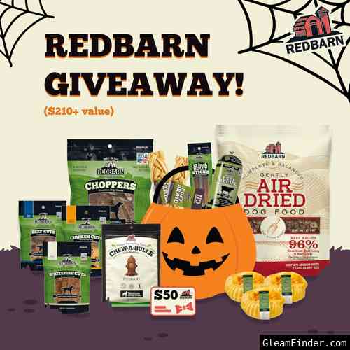Win $210+ in Treats From Redbarn Pet Products
