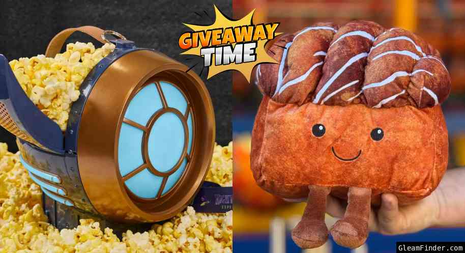 Dollywood NighFlight Popcorn Bucket or Cinnamon Bread Plush