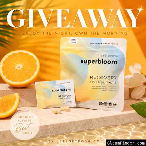 ☀️🍊 SUMMER GIVEAWAY! WIN the Superbloom Recovery Liver Support Bundle! 🌿✨