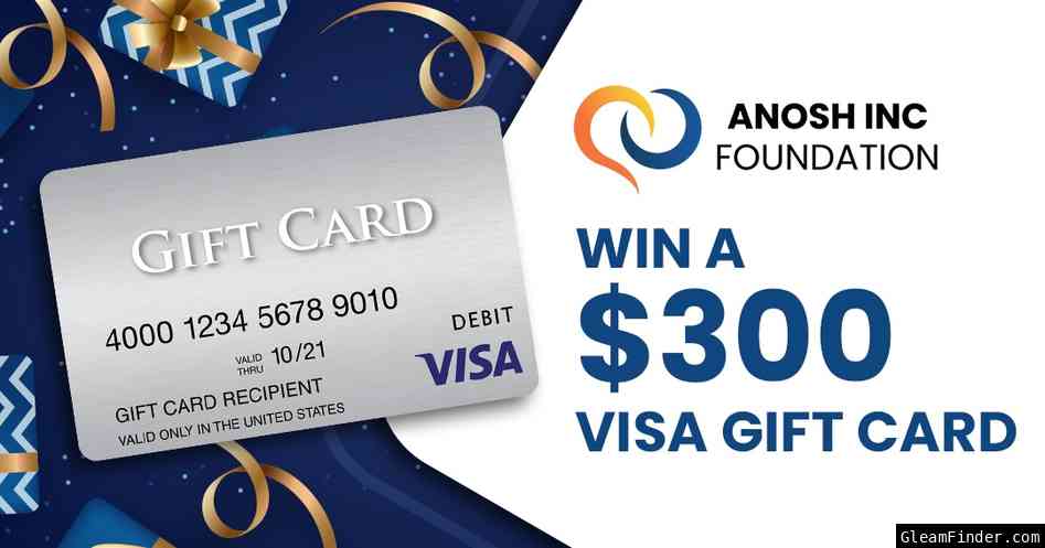 Anosh Foundation Visa Gift Card Giveaway