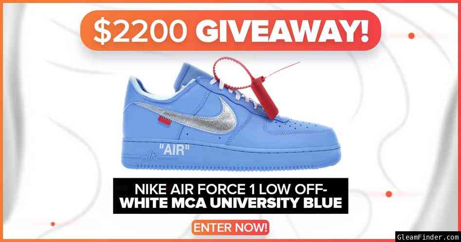 Lootie Air Force 1 Low Off-White MCA University Blue - Giveaway