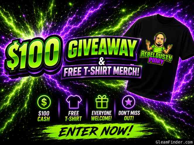 RebelDustyPinky $100 Paypal + RDP Merch Giveaway!