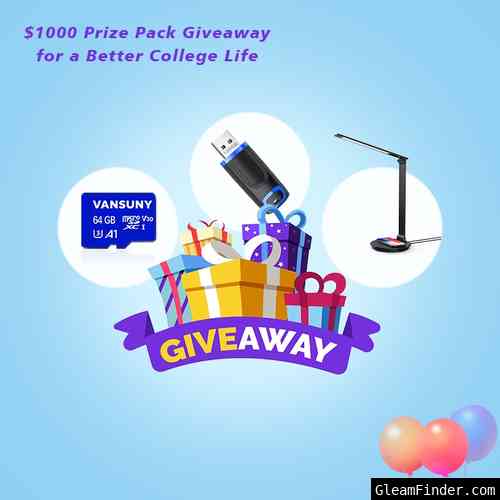 $1000 Prize Pack Giveaway for a Better College Life